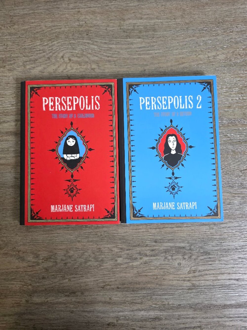 Persepolis Book Series by Marjane Satrapi Books 1 and 2 Graphic Novels